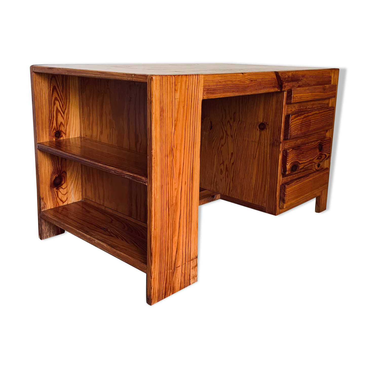 Vintage pine desk home style Regain