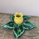 Ceramic flower candle holder