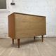 Vintage Scandinavian teak sideboard with full doors, 60s