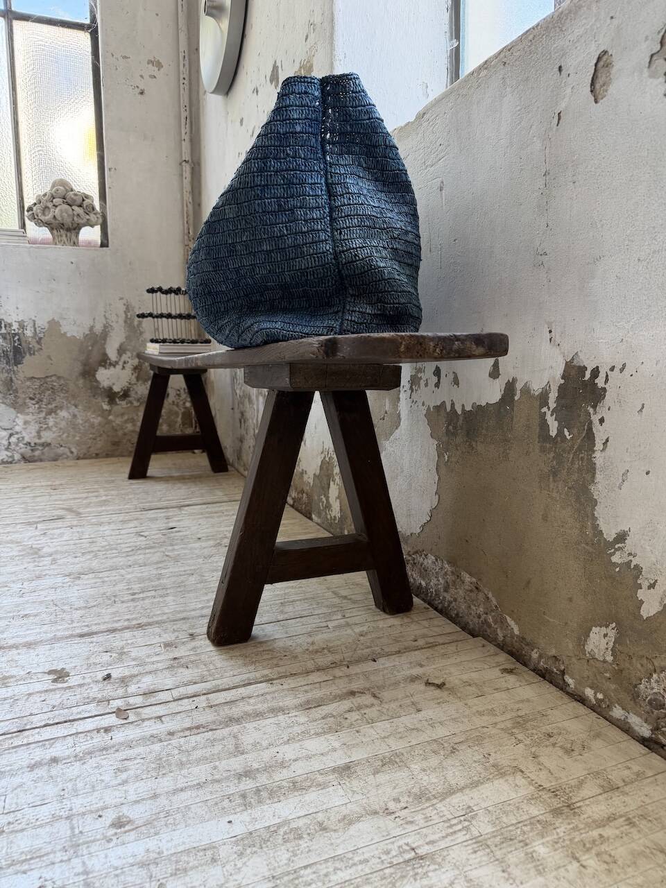 Oak farm bench 1950 220cm