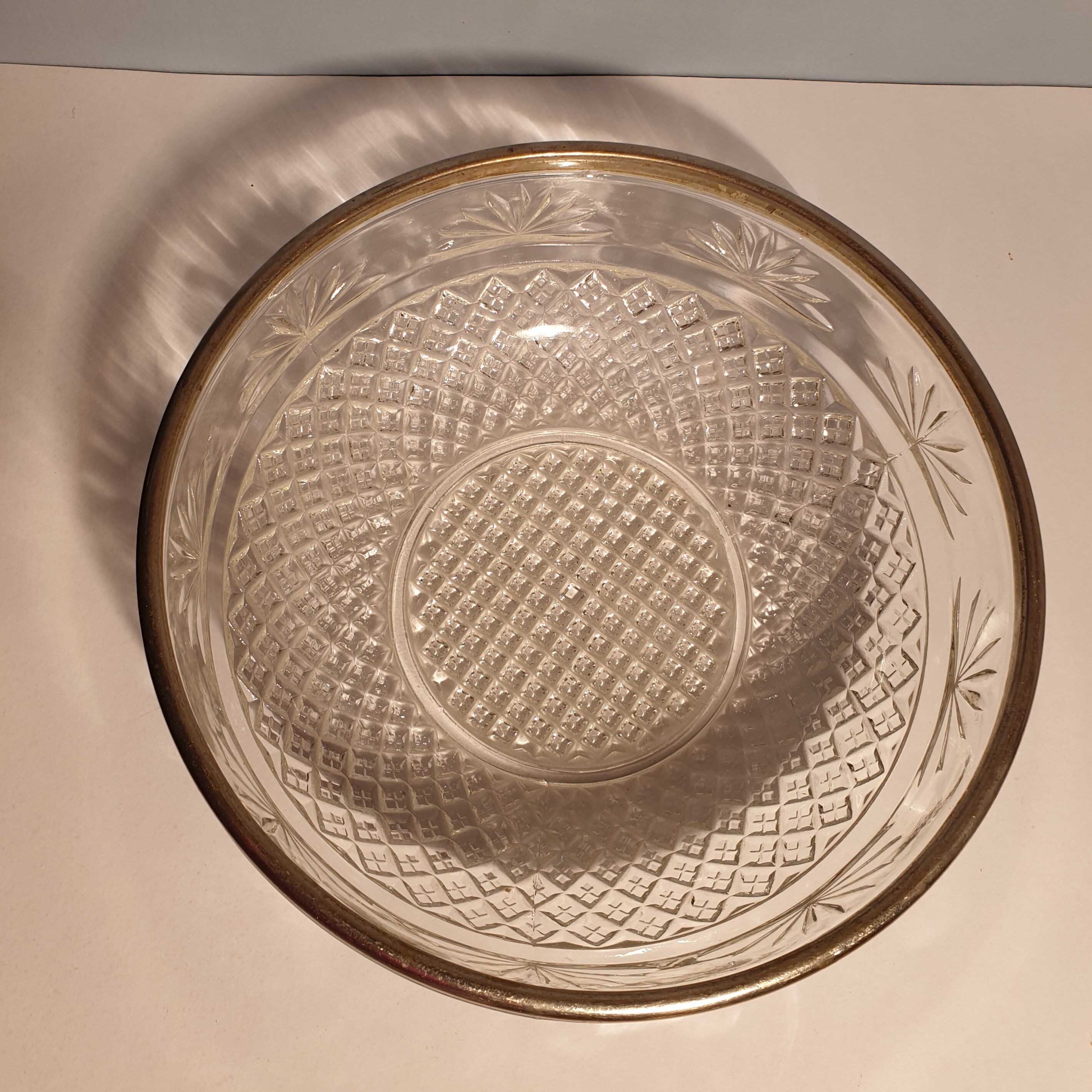 Pressed glass bowl