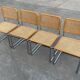 Set of 4 chairs model Cesca B32 designed by Marcel Breuer design