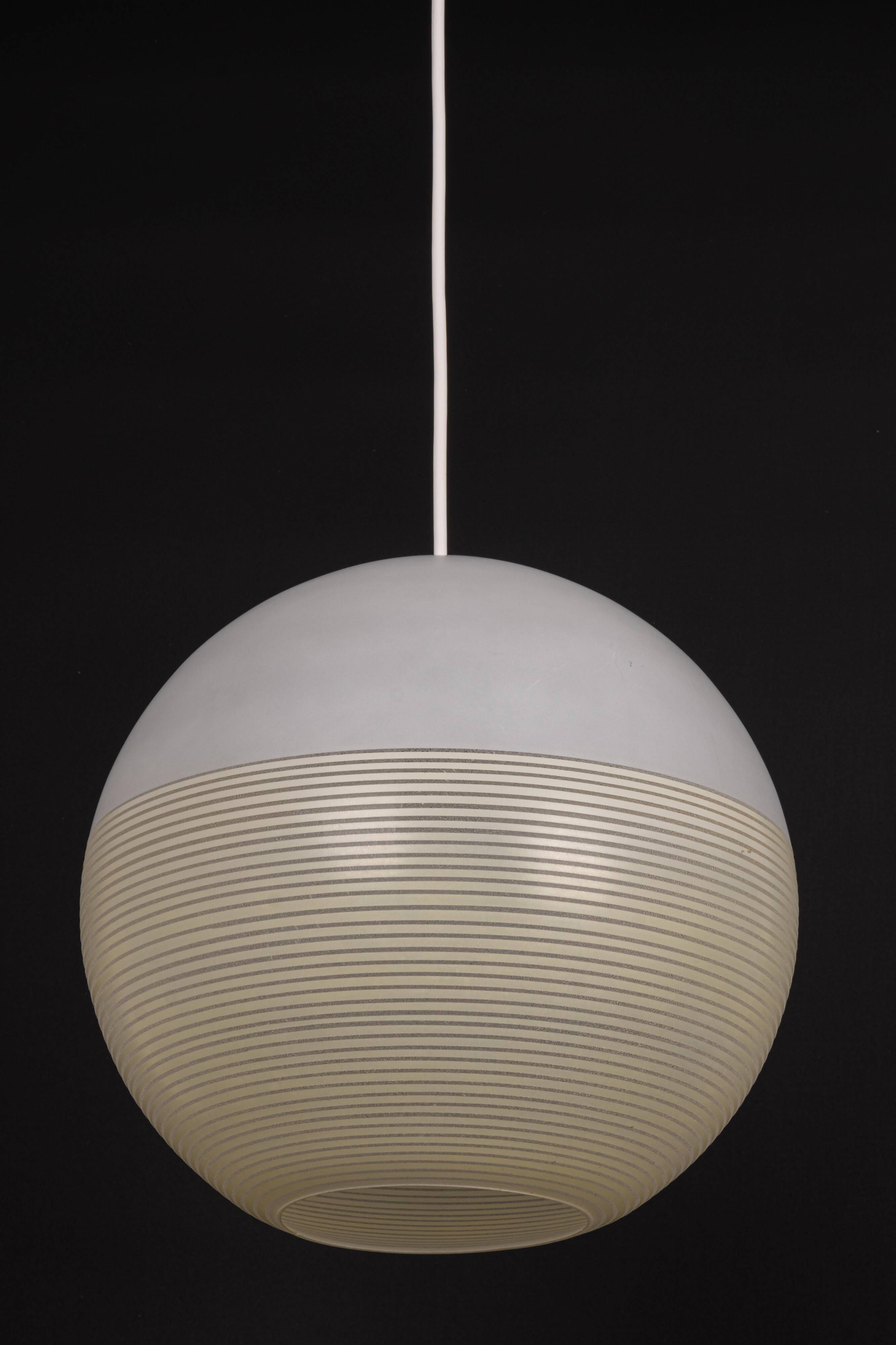 Suspended glass ball lantern by Doria, Germany, 1960s.