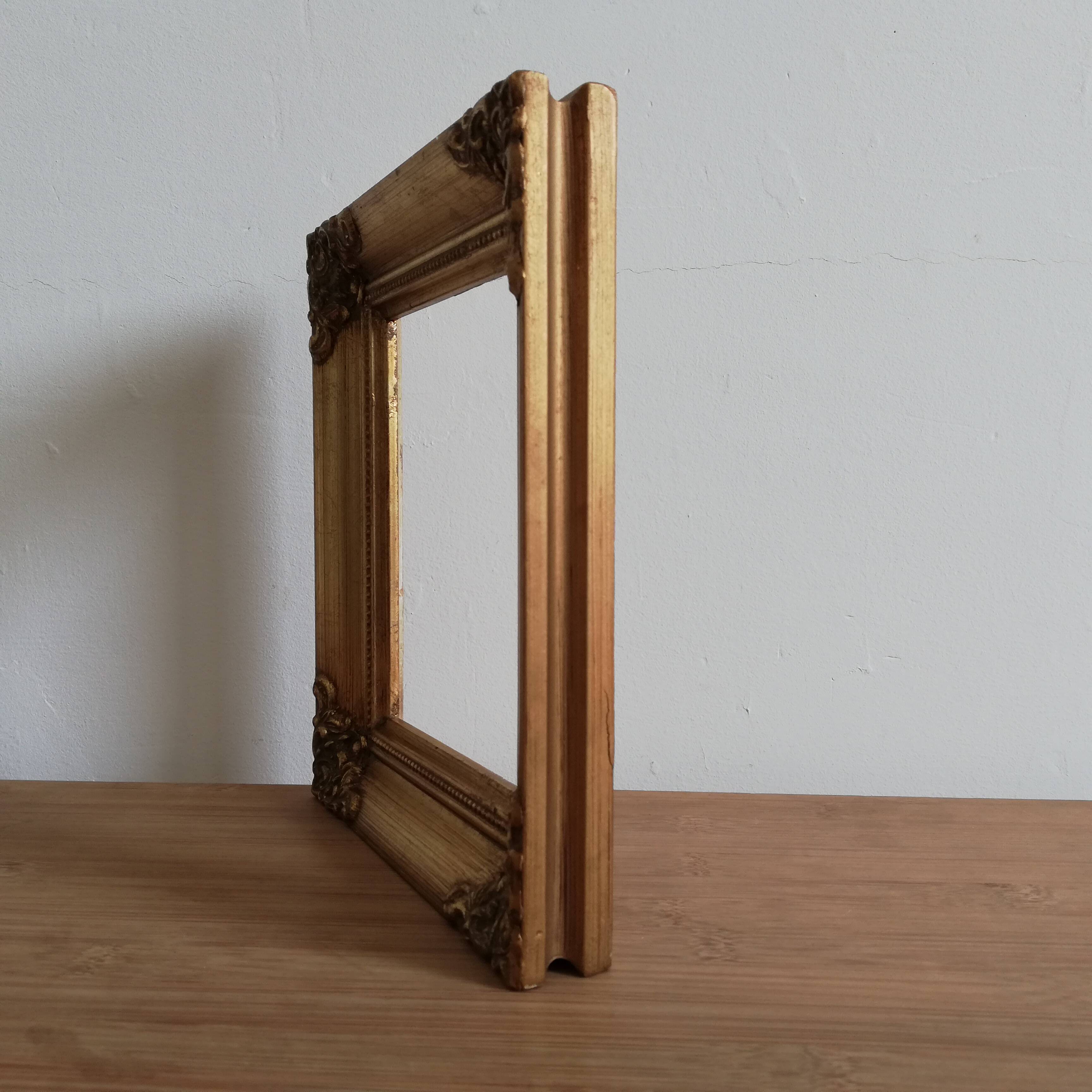 Golden wood frame