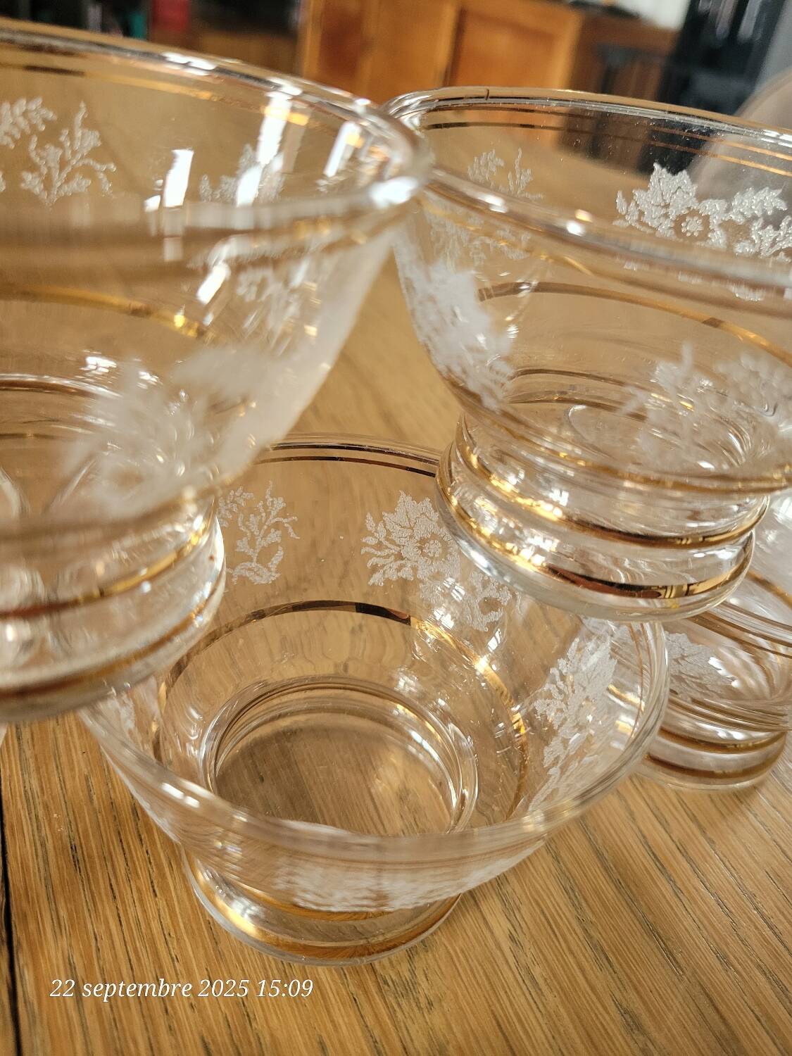 5 coupes à champagne anciennes