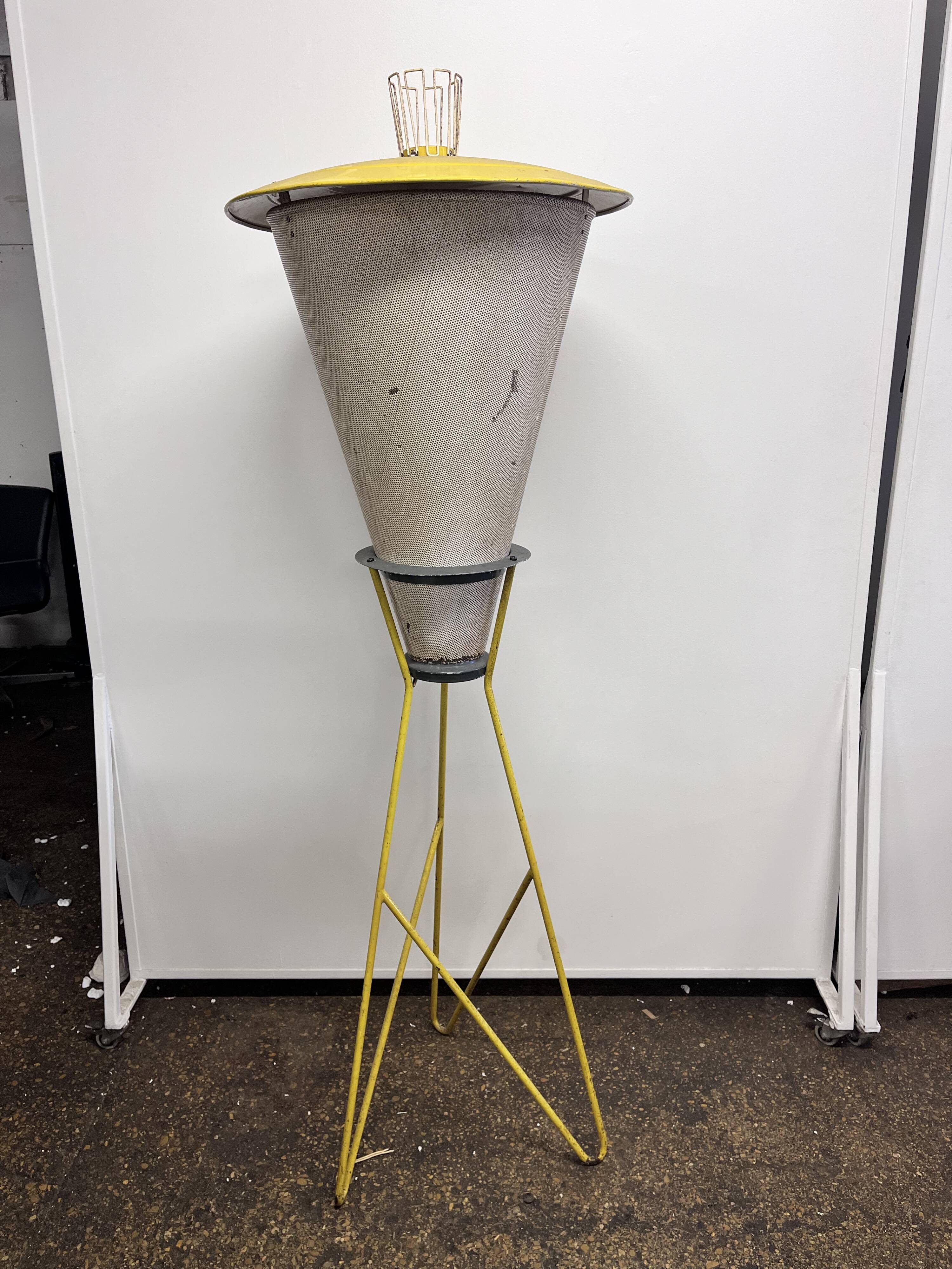 Very rare vintage Perfolux floor lamp by designers Hiemstra & Evenblij, Ed