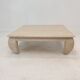 Table basse en travertin italien "Opium", années 1980.