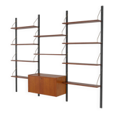 Étagères modulaires en placage de teck, Danemark, années 1970