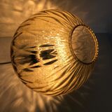 Chiseled glass hanging lamp