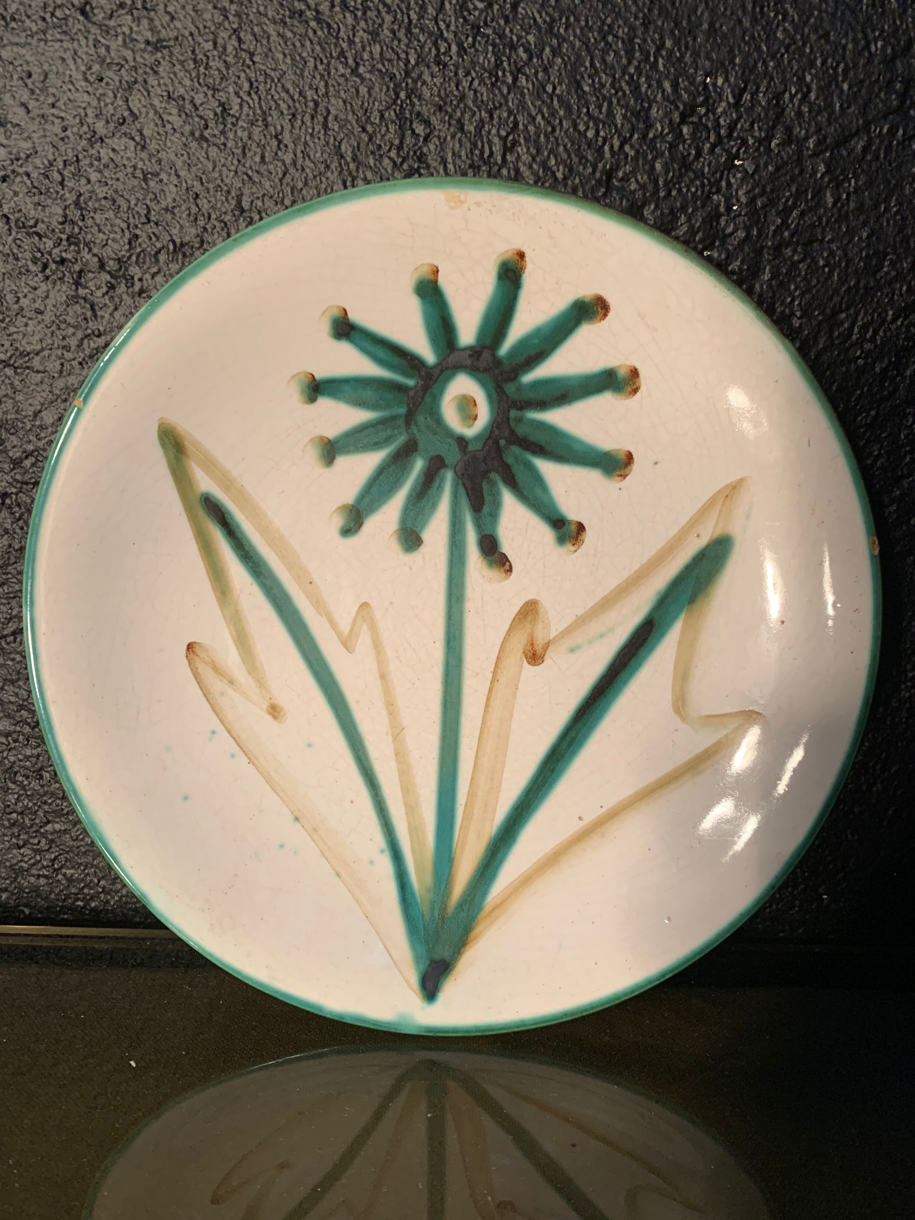 Robert Picault ceramic plate, 1960s