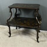 Table à Thé en Bois Laqué à Décors Asiatiques – Fin XIXe