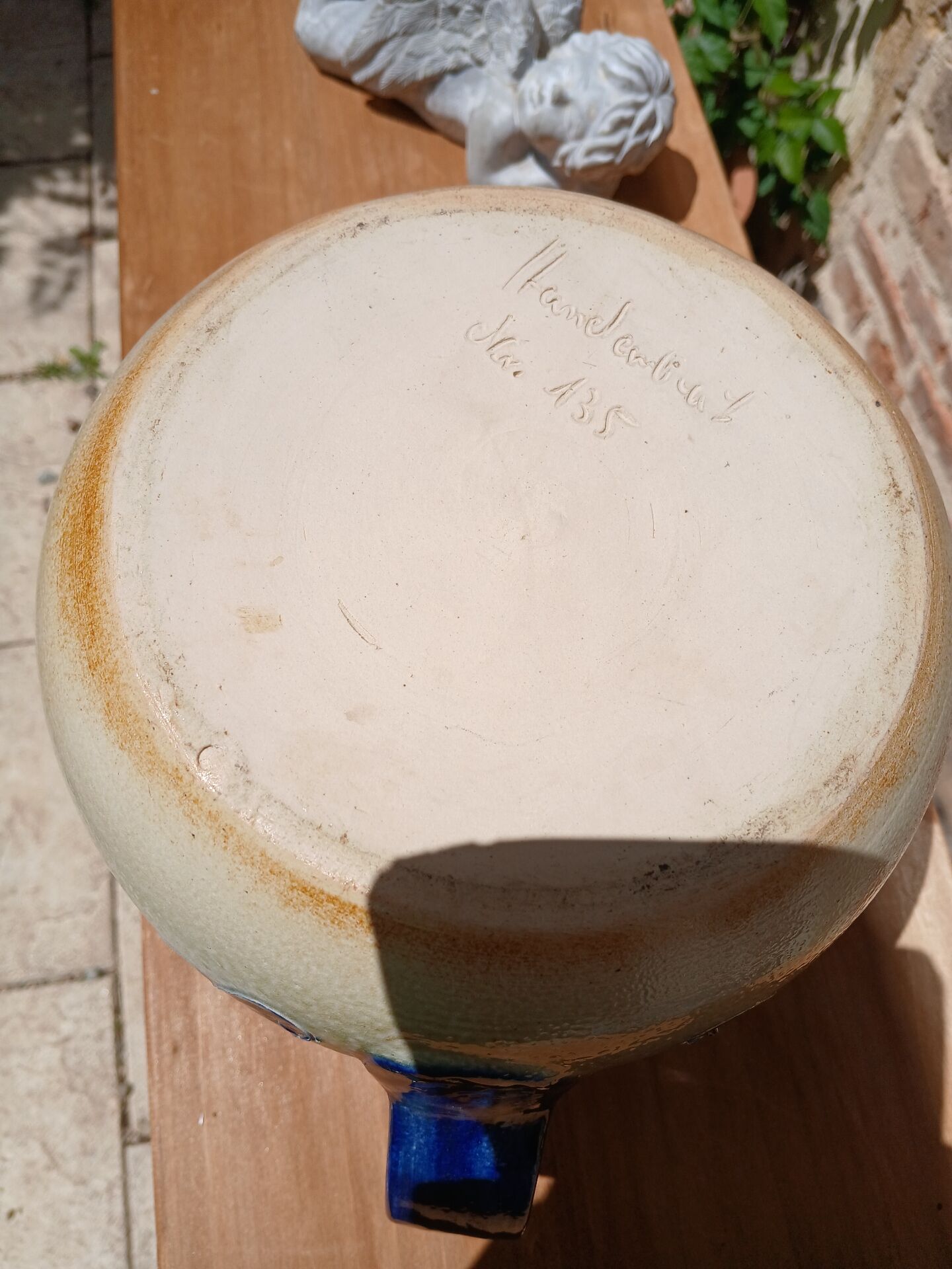Large jug in handmade pottery