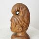 Hand Carved African Ebony Woman Bust: Vintage Tribal Sculpture