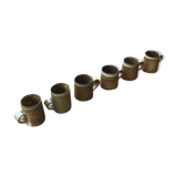 Lot 6 tasses grès
