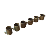 Lot 6 tasses grès