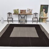 8x9 Shades Of Gray & Black Modern Turkish Rug, 242x278Cm SK 2367