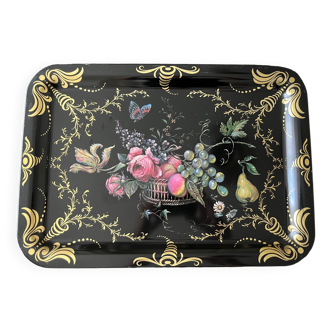 Vintage english tray flower décor