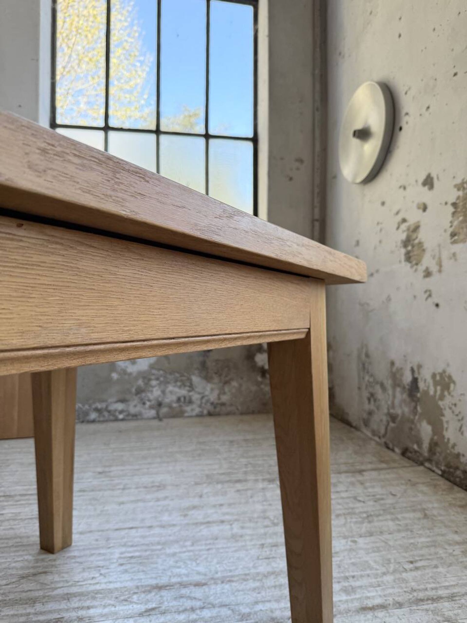 Table de ferme extensible en chêne massif
