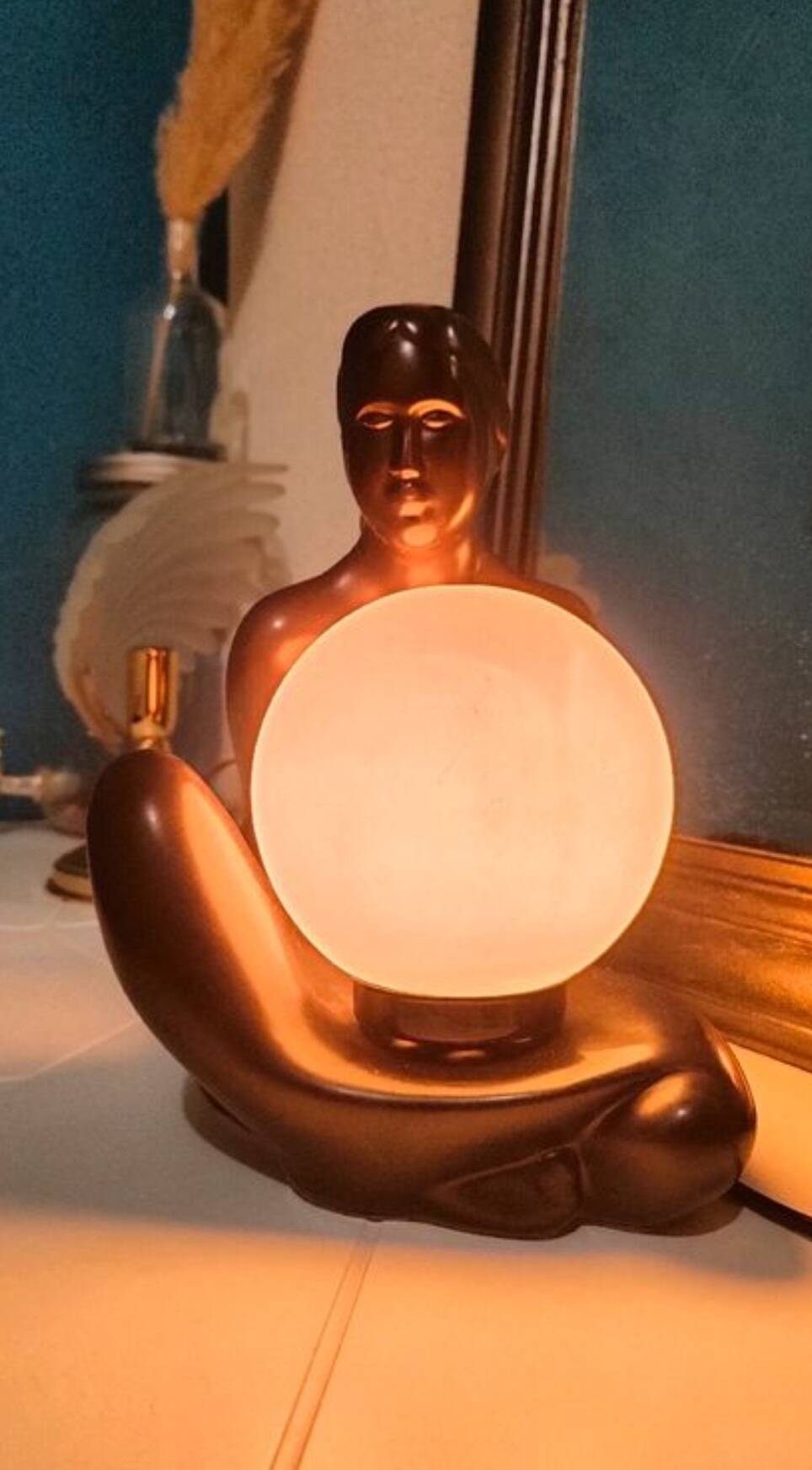 Vintage ceramic lamp 1980