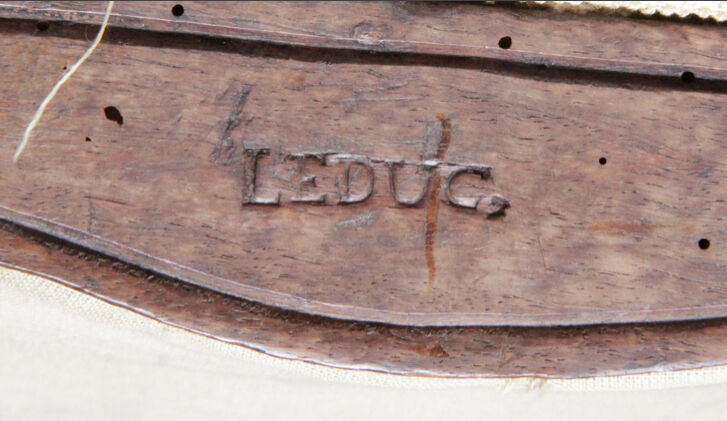 Louis XV armchair stamped Leduc (1685-1765)
