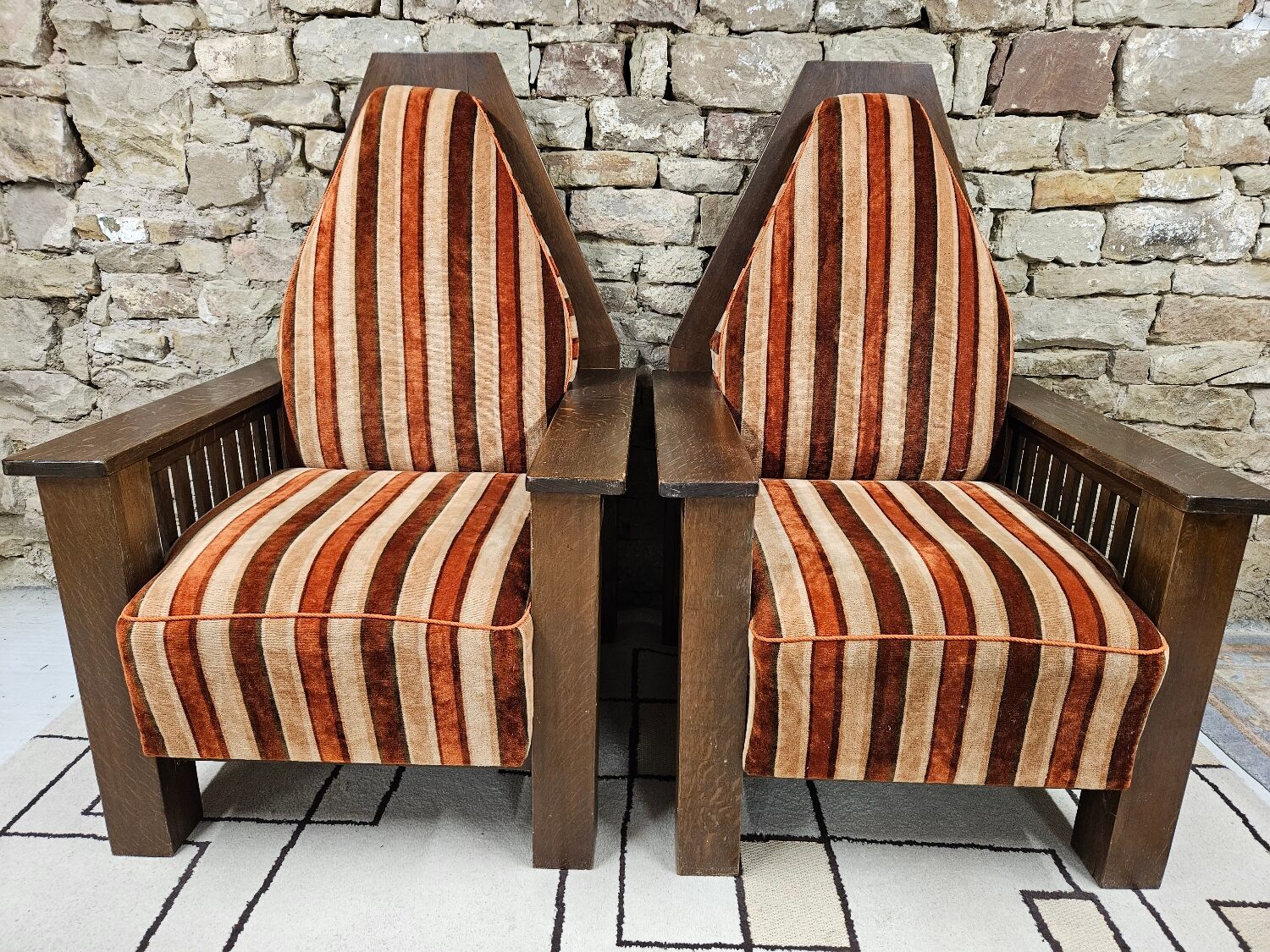 Pair armchair art deco