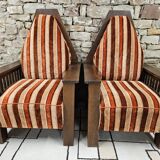 Pair armchair art deco