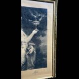 Engraving of a woman.