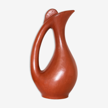 Artisanal terracotta pitcher