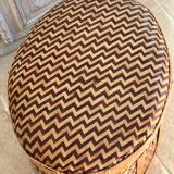 Wicker and bamboo chest