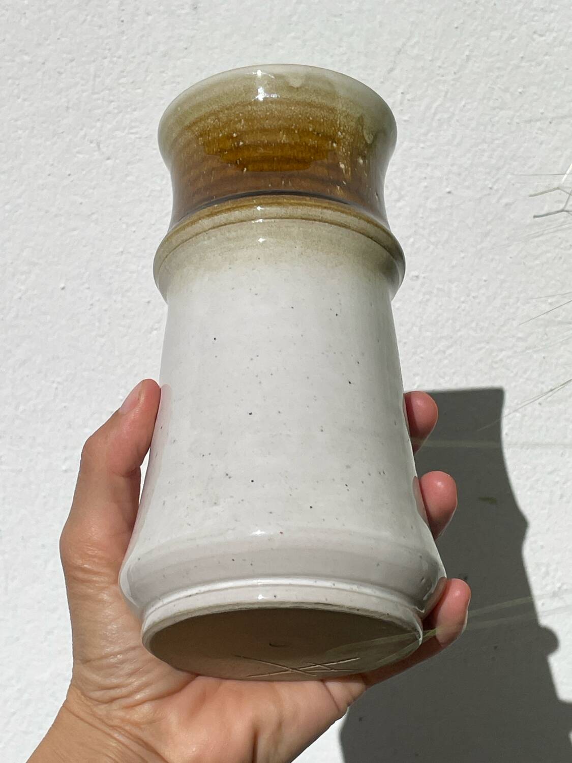 Signed ceramic vase / stoneware pottery