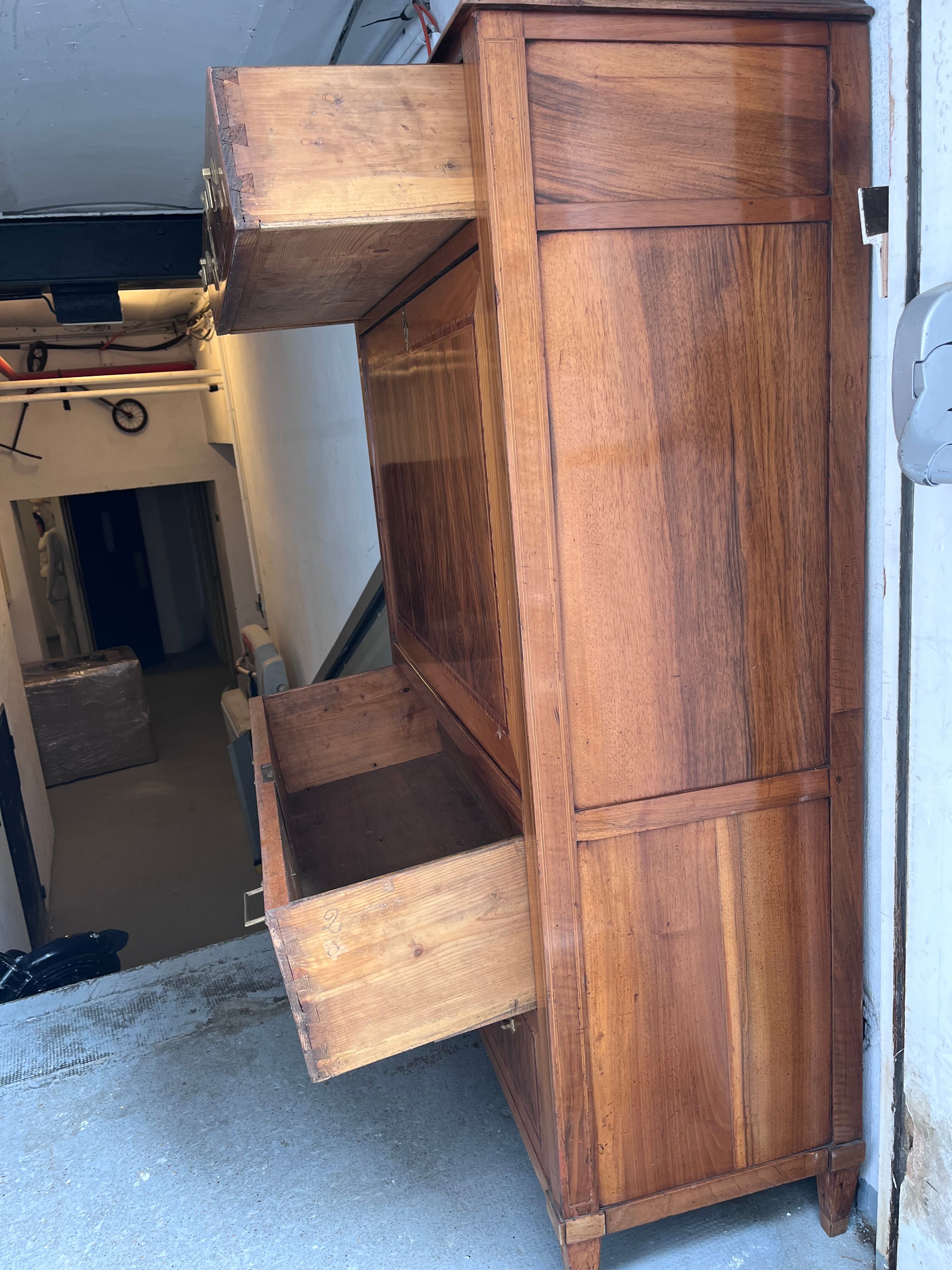 Art Deco secretary in wood and marquetry – 1930s