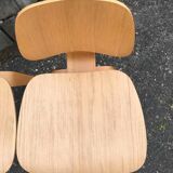 Restored molded plywood chairs