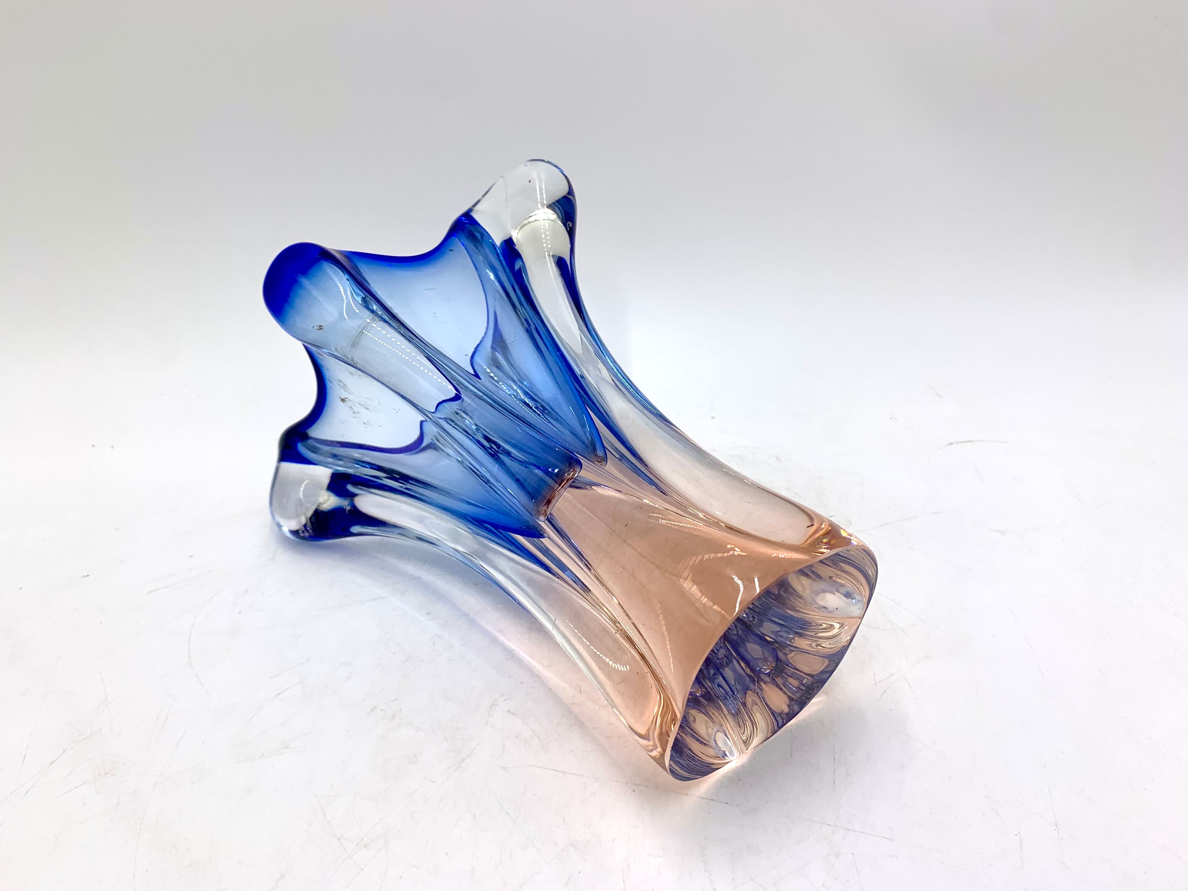 Vase, designed by J. Hospodek for Chribska Sklarna, Czechoslovakia, 1960s