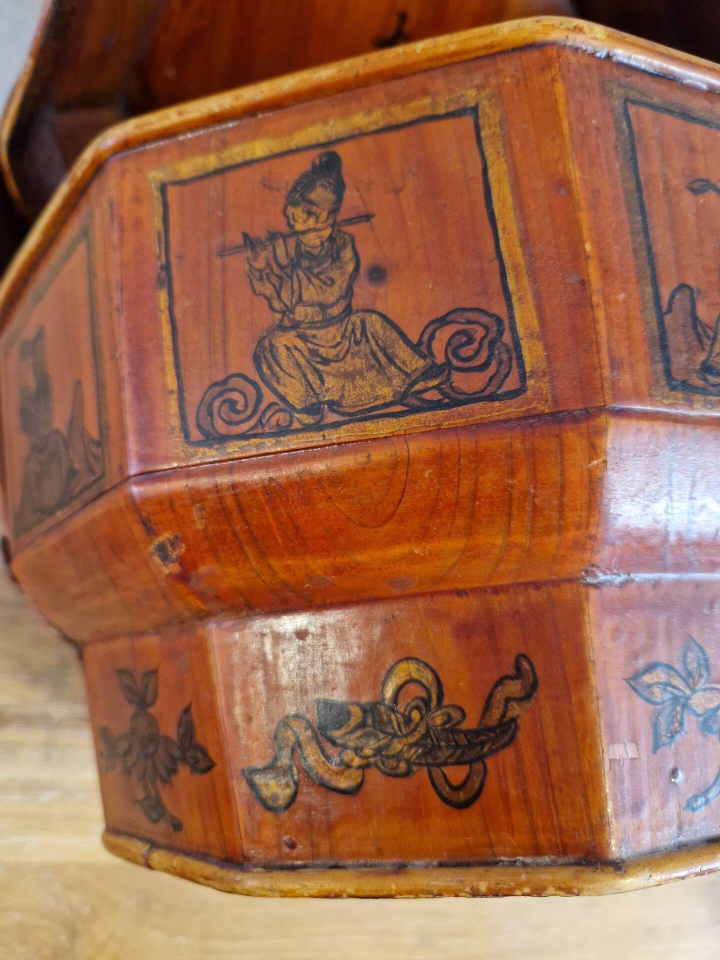 Ancien Panier De Mariage Chine 19ème