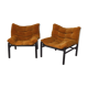 Paire de fauteuils avec coussins velours