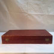 Housewife 19 pieces of silver metal with punch in its original case - Art Deco style