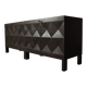 Jean Batenburg for MI brutalist sideboard in ebonized oak, Belgium, 1960s