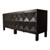 Jean Batenburg pour buffet brutaliste en chêne ébène, Belgique, années 1960.