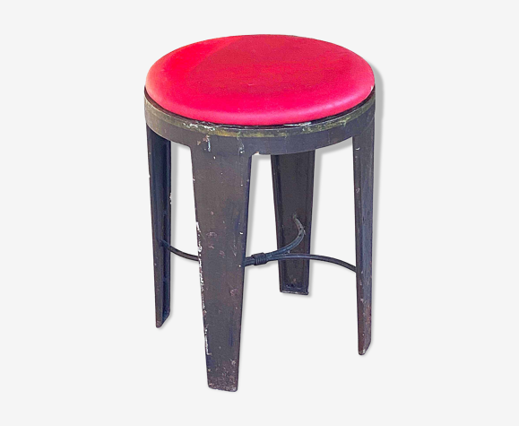 Tabouret en métal vintage