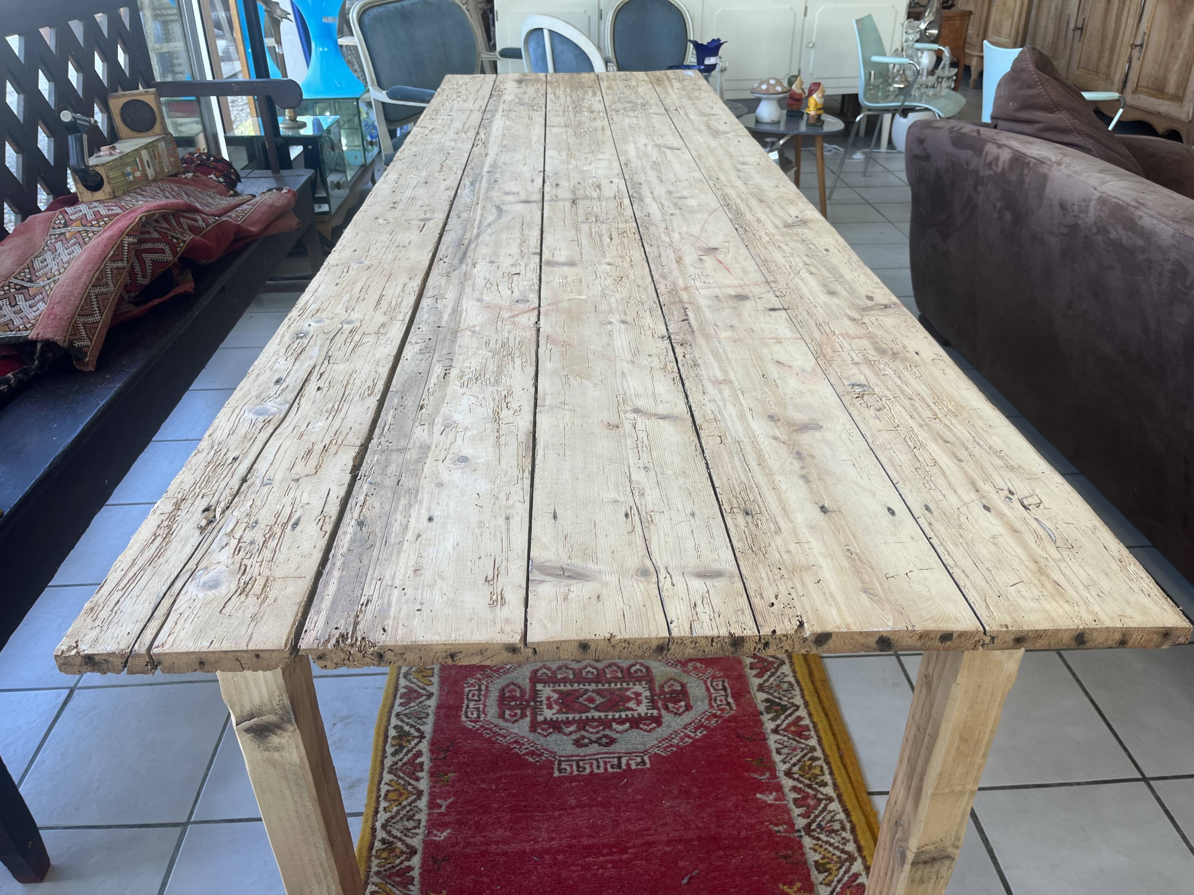 Table ferme decapé