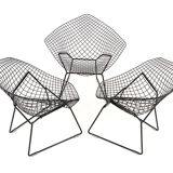Set of 3, Diamond Chairs by Harry Bertoia for Knoll International
