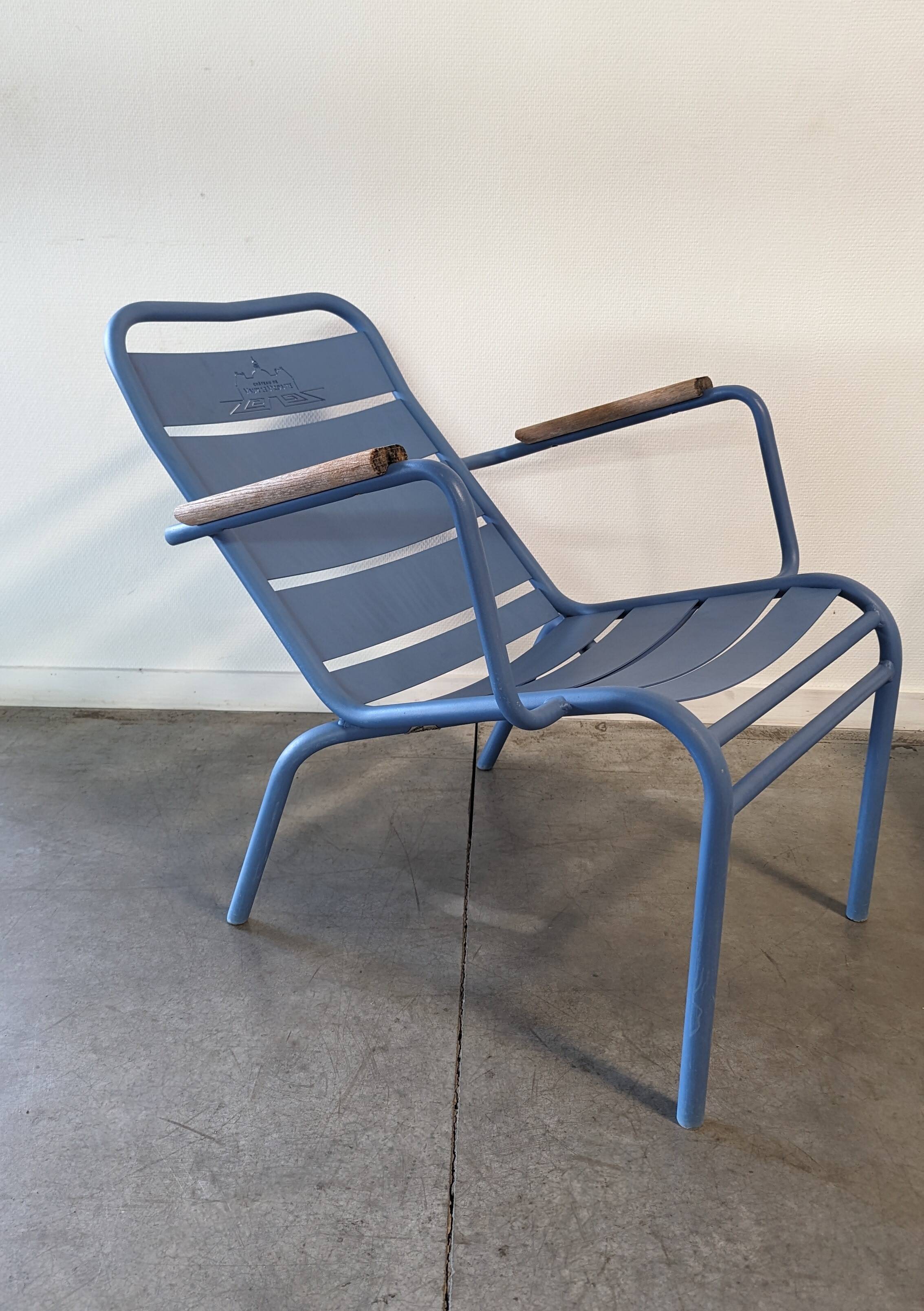 Edmond & fils - 1 Armchair + 1 Stool VAUX-LE-VICOMTE 007 - Tuileries collection