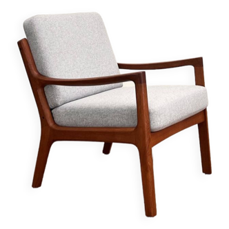 Mid Century Lounge Chair par Ole Wanscher pour France & Son, Senator Series, Danish Design