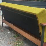 Scandinavian daybed sofa from the 60s Danish design convertible teak