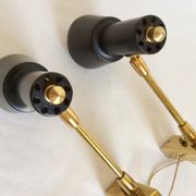 Pair of aluminor wall light France 50s/60s