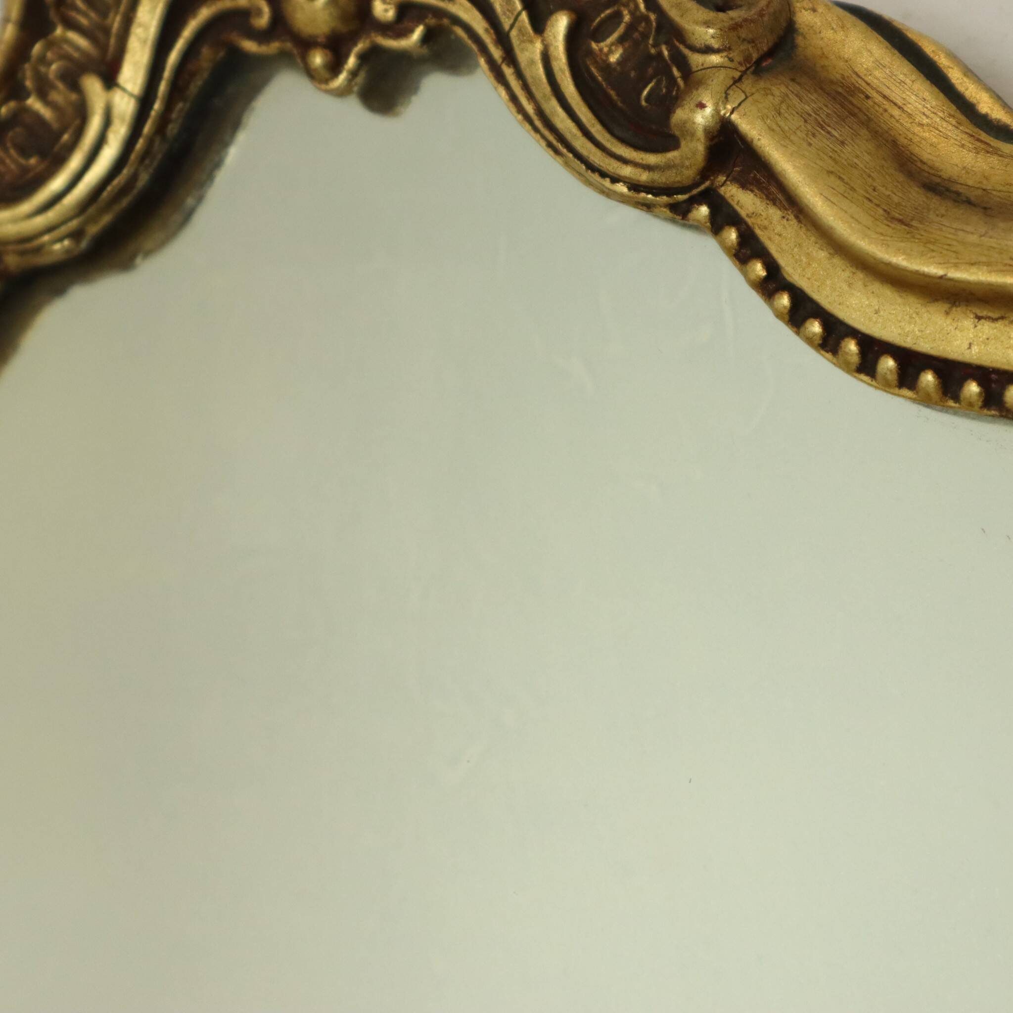 Narrow Classic Vintage Mirror, Baroque Style, Gold, 72cm