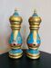 Vintage Italian Salt and Pepper Shakers - Hand Painted Wood