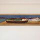 Swedish Oil on Canvas – “Boat” by Thord Leonard – Vintage & Framed