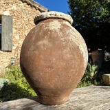 Ancient terracotta pottery jar from the 19th century