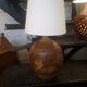 Vallauris lamp decorated with foliage